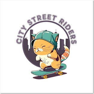 city street  riders Posters and Art